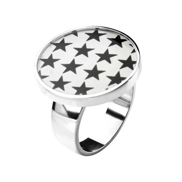 Men's Stainless Steel Star Ring