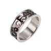 Load image into Gallery viewer, Stainless Steel Black 3D Trible Band Ring