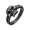 Load image into Gallery viewer, Antiqued Stainless Steel Skull Ring