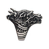 Load image into Gallery viewer, Oxidized Stainless Steel Dragon Ring