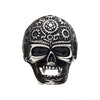 Load image into Gallery viewer, Oxidized Stainless Steel Vampire Skull Ring
