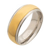 Load image into Gallery viewer, Steel &amp; Gold Plated Patterned Design Ring