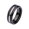 Load image into Gallery viewer, Black Plated &amp; Steel Nero Ring