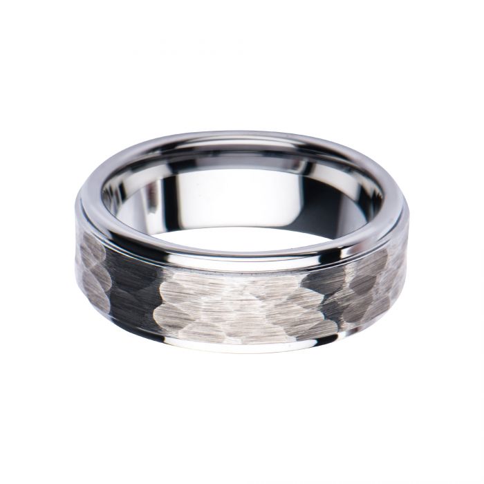 Steel Hammered Ring