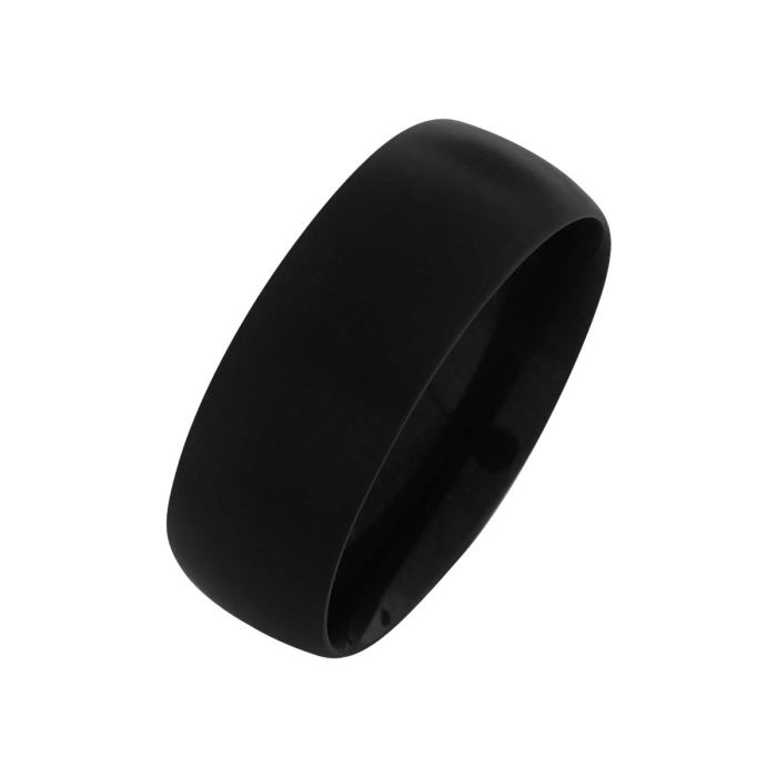 Plain Plated Black Matte Ring