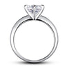 Load image into Gallery viewer, 6 Claws Created Diamond Engagement Ring 925 Sterling Silver Classic XFR8002
