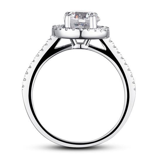 1.25 Carat Round Cut Created Diamond 925 Sterling Silver Wedding Engagement Ring
