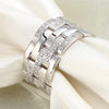 Load image into Gallery viewer, Created Diamond 925 Sterling Silver 1 cm Band Wedding Anniversary Ring XFR8005