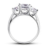 Load image into Gallery viewer, 1.5 Carat 3-Stones Created Diamond 925 Sterling Silver Wedding Anniversary Ring