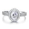 Load image into Gallery viewer, 1.5 Carat Created Diamond Engagement Sterling 925 Silver Ring XFR8022