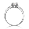 Load image into Gallery viewer, 2 Carat Created Diamond Engagement Sterling 925 Silver Ring XFR8023