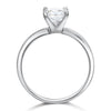 Load image into Gallery viewer, 1 Carat Created Princess Diamond Engagement Sterling 925 Silver Ring XFR8025