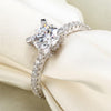 Load image into Gallery viewer, 1 Carat Created Diamond Engagement Sterling 925 Silver Ring XFR8026