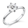Load image into Gallery viewer, 1 Carat Created Diamond Engagement Sterling 925 Silver Ring XFR8027