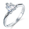 Load image into Gallery viewer, 1.5 Carat Heart Cut Created Diamond Engagement Sterling 925 Silver Ring XFR8034
