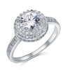 Load image into Gallery viewer, 1 Carat Round Cut Created Diamond Wedding Engagement Sterling 925 Silver Ring XF