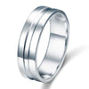 Load image into Gallery viewer, High Polished Plain Men&#39;s Solid Sterling 925 Silver Wedding Band Ring XFR8058