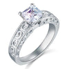 Load image into Gallery viewer, Vintage Style 1 Carat Created Diamond Solid 925 Sterling Silver Wedding Engageme