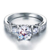 Load image into Gallery viewer, Vintage Style 1.25 Carat Created Diamond Solid 925 Sterling Silver Wedding Engag
