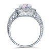Load image into Gallery viewer, Vintage Style 2 Carat Created Diamond Solid 925 Sterling Silver Wedding Engageme