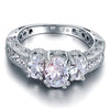 Load image into Gallery viewer, Vintage Style 2 Carat Created Diamond Solid 925 Sterling Silver Wedding Engageme
