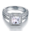 Load image into Gallery viewer, Vintage Style 1.5 Carat Created Diamond Solid 925 Sterling Silver Bridal Wedding