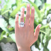 Load image into Gallery viewer, Radiant Cut Created Diamond 925 Sterling Silver Ring XFR8116