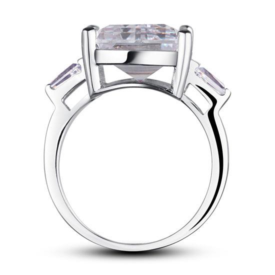 Princess Cut Created Diamond 925 Sterling Silver Luxury Ring XFR8117
