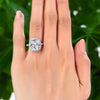 Load image into Gallery viewer, Solid 925 Sterling Silver Luxury Engagement Ring 6 Ct Cushion Created Diamond