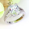 Load image into Gallery viewer, Solid 925 Sterling Silver Luxury Ring Anniversary 6 Carat Created Diamante XFR81