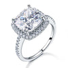 Load image into Gallery viewer, 925 Sterling Silver Wedding Engagement Ring 5 Carat Created Diamond XFR8204