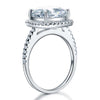 Load image into Gallery viewer, 925 Sterling Silver Wedding Engagement Ring 5 Carat Created Diamond XFR8204