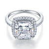 Load image into Gallery viewer, 925 Sterling Silver Wedding Engagement Ring 5 Carat Created Diamond XFR8204