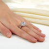 Load image into Gallery viewer, 925 Sterling Silver Wedding Engagement Ring 5 Carat Created Diamond XFR8204