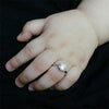 Load image into Gallery viewer, Newborn Baby 925 Sterling Silver Ring Created Diamond Photo Prop XFR8206