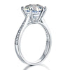 Load image into Gallery viewer, 925 Sterling Silver Wedding Engagement Ring 3 Carat Created Diamond Jewelry XFR8