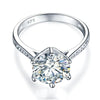 Load image into Gallery viewer, 925 Sterling Silver Wedding Engagement Ring 3 Carat Created Diamond Jewelry XFR8
