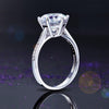 Load image into Gallery viewer, 925 Sterling Silver Wedding Engagement Ring 3 Carat Created Diamond Jewelry XFR8