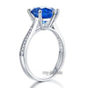 Load image into Gallery viewer, 925 Sterling Silver Wedding Engagement Ring 3 Carat Blue Created Diamond Jewelry
