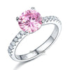 Load image into Gallery viewer, 925 Sterling Silver Bridal Engagement Ring 2 Carat Created Diamond Jewelry