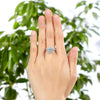 Load image into Gallery viewer, 925 Sterling Silver Wedding Halo Ring Set 2 Carat Created Diamond XFR8218