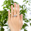 Load image into Gallery viewer, 925 Sterling Silver 3-Stone Wedding Ring 2 Carat Created Diamond Jewelry Vintage