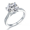 Load image into Gallery viewer, 925 Sterling Silver Luxury Wedding Engagement Ring 3 Carat Created Diamond Jewel