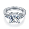 Load image into Gallery viewer, Luxury 925 Sterling Silver Wedding Engagement Ring Vintage 4 Ct Created Diamond