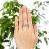 Load image into Gallery viewer, Luxury 925 Sterling Silver Wedding Anniversary Ring Set Vintage Created Diamond