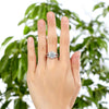 Load image into Gallery viewer, Art Deco Vintage style 925 Sterling Silver Wedding Ring 1.25 Ct Created Diamond