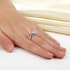Load image into Gallery viewer, 925 Sterling Silver Wedding Promise Anniversary Ring 1.25 Ct Created Diamond Jew
