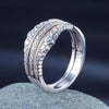 Load image into Gallery viewer, Solid 925 Sterling Silver Wedding Band Ring Set 3-Pieces Anniversary XFR8270