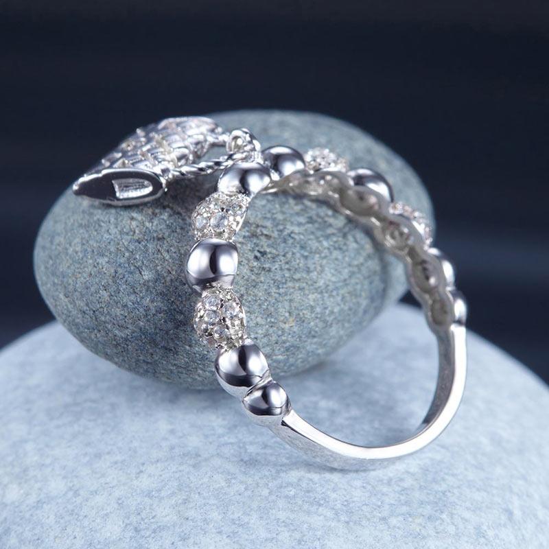 Solid 925 Sterling Silver Band Ring Dangle Purse New Style Design XFR8273