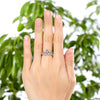 Load image into Gallery viewer, Solid 925 Sterling Silver Ring Crown Shape Created Diamond for Lady Trendy Styli